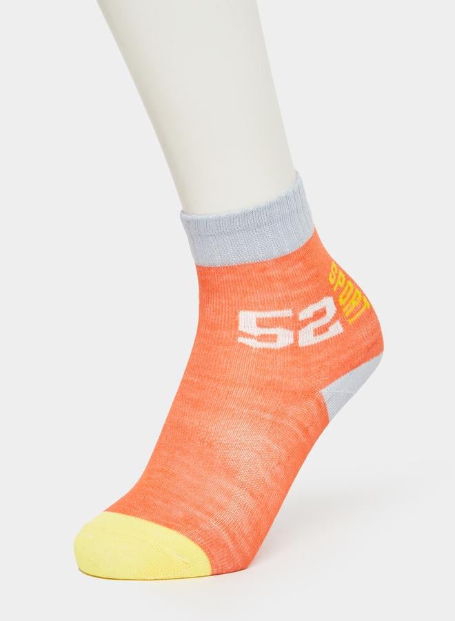 ستايلي طقم 5 جوارب مطبوعة بنمط كتل الألوان - Image 4